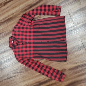Vintage Kudos brand Buffalo Plaid and Stripes Button Up Size Medium